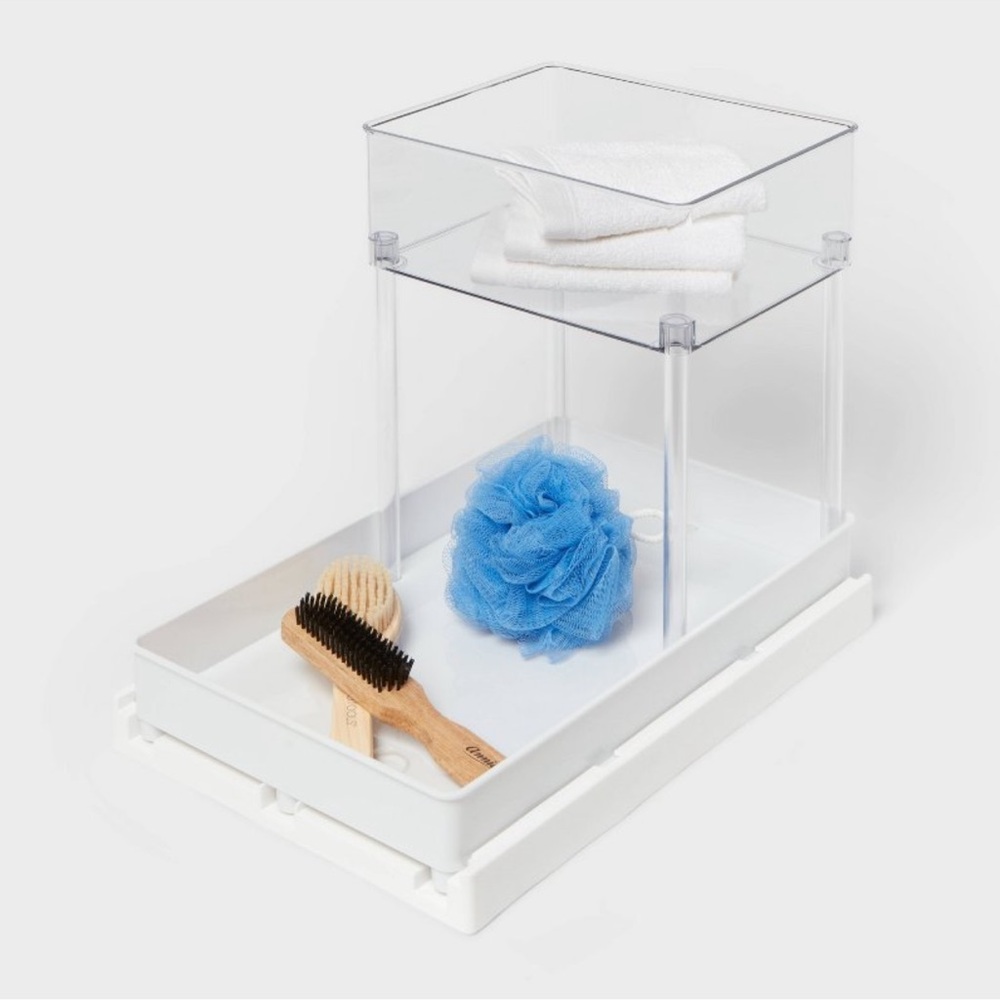 NEW Brightroom Medium Gliding Tray w/Clear Bin